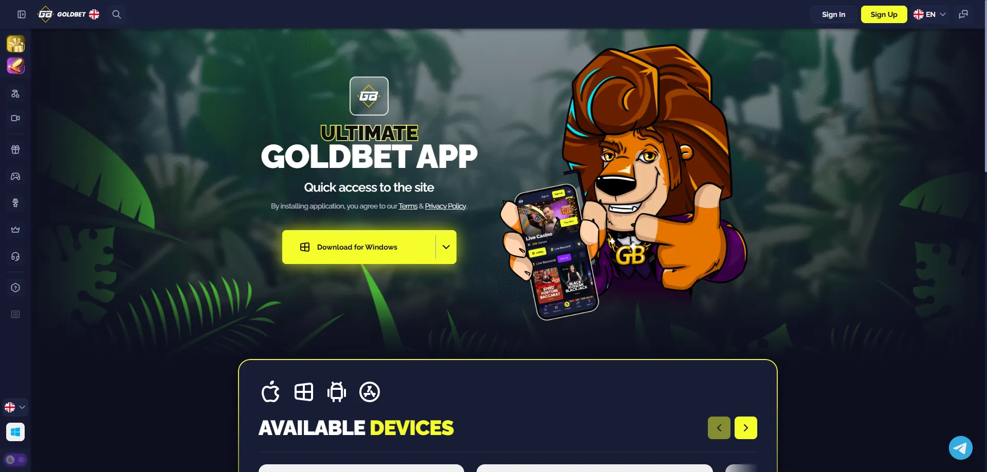 Goldbet Casino mobile app download for Android and iOS — Pakistan 2026